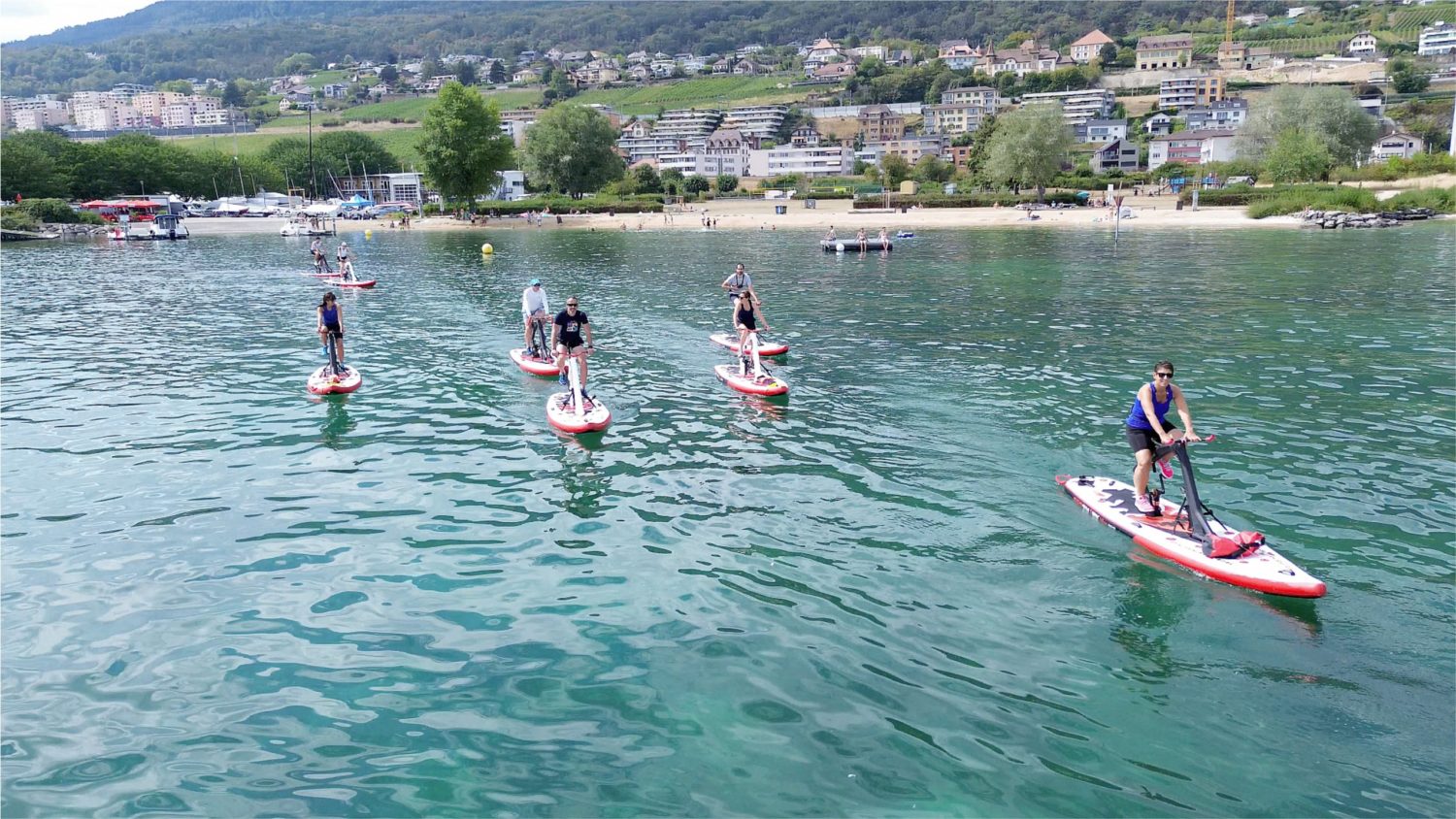 Bike Surf - Session Cardio en Groupe – © Water Riders - Dylan Catel